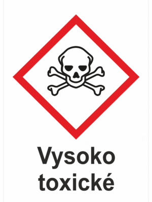 Označenie obalov nebezpečných látok - GHS symboly s textom: Vysoko toxické