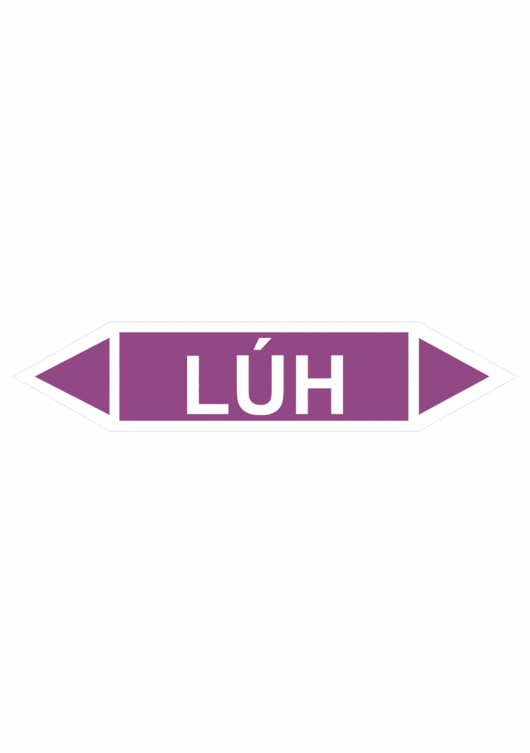 Značenie potrubí - Obojsmerné šípky bez symbolu: Lúh