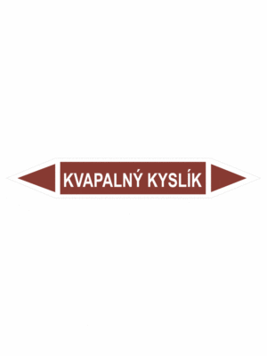 Značenie potrubí - Obojsmerné šípky bez symbolu: Kvapalný kyslík