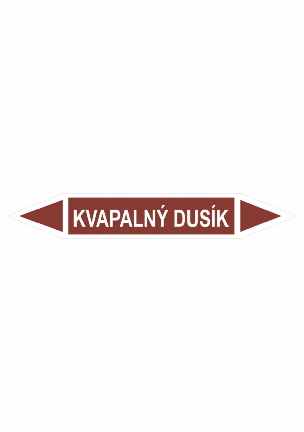 Značenie potrubí - Obojsmerné šípky bez symbolu: Kvapalný dusík