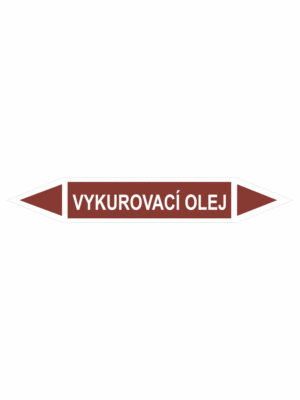 Značenie potrubí - Obojsmerné šípky bez symbolu: Vykurovací olej