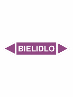 Značenie potrubí - Obojsmerné šípky bez symbolu: Bielidlo
