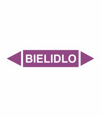 Značenie potrubí - Obojsmerné šípky bez symbolu: Bielidlo