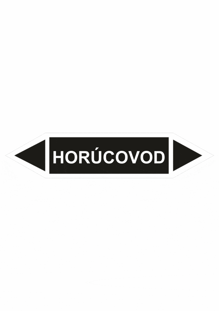 Značenie potrubí - Obojsmerné šípky bez symbolu: Horúcovod