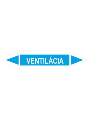 Značenie potrubí - Obojsmerné šípky bez symbolu: Ventilácia