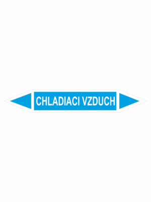 Značenie potrubí - Obojsmerné šípky bez symbolu: Chladiaci vzduch