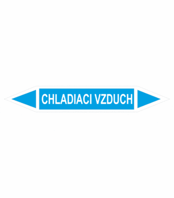 Značenie potrubí - Obojsmerné šípky bez symbolu: Chladiaci vzduch