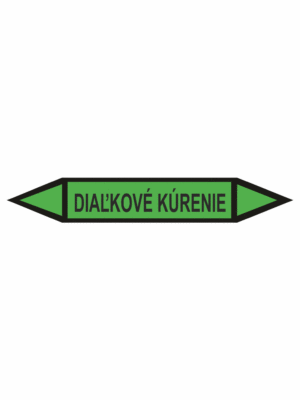 Značenie potrubí - Obojsmerné šípky bez symbolu: Diaľkové kúrenie