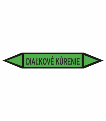 Značenie potrubí - Obojsmerné šípky bez symbolu: Diaľkové kúrenie