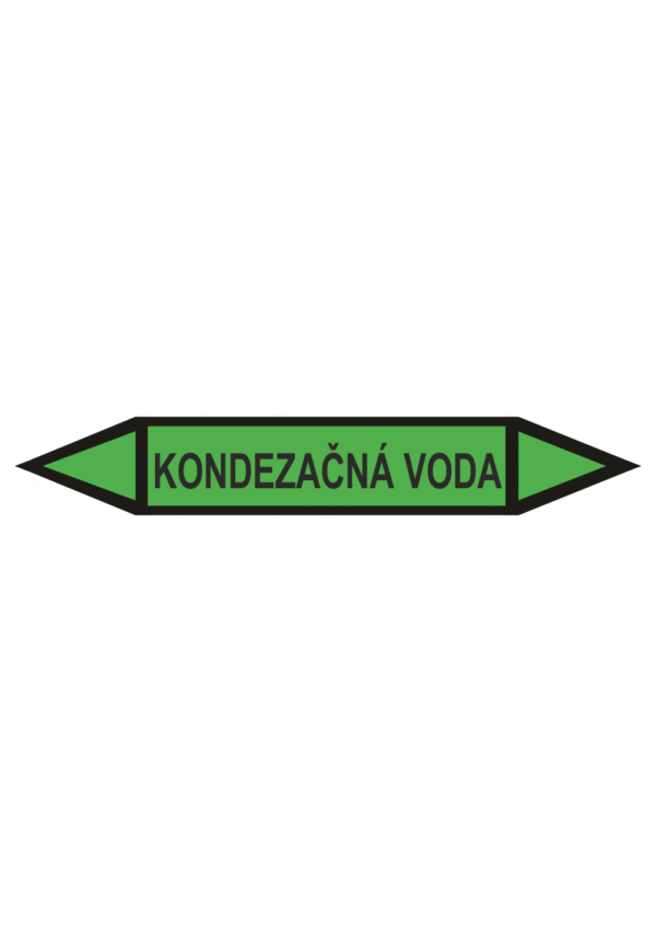 Značenie potrubí - Obojsmerné šípky bez symbolu: Kondezačná voda