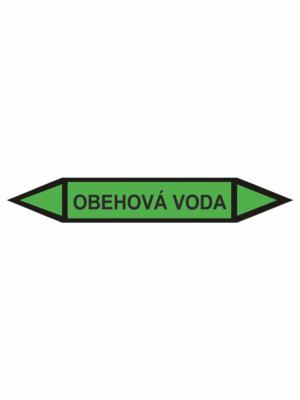 Značenie potrubí - Obojsmerné šípky bez symbolu: Obehová voda
