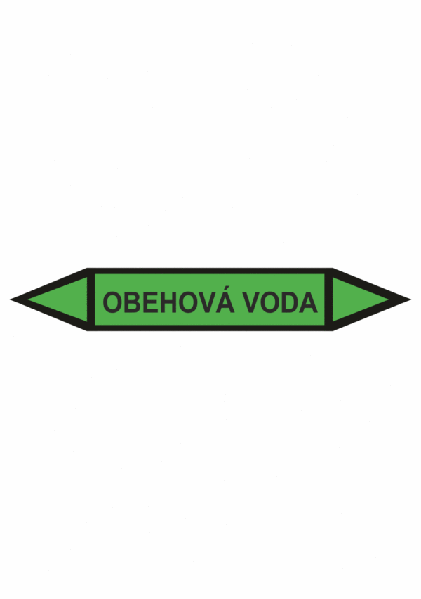 Značenie potrubí - Obojsmerné šípky bez symbolu: Obehová voda