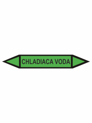 Značenie potrubí - Obojsmerné šípky bez symbolu: Chladiaca voda