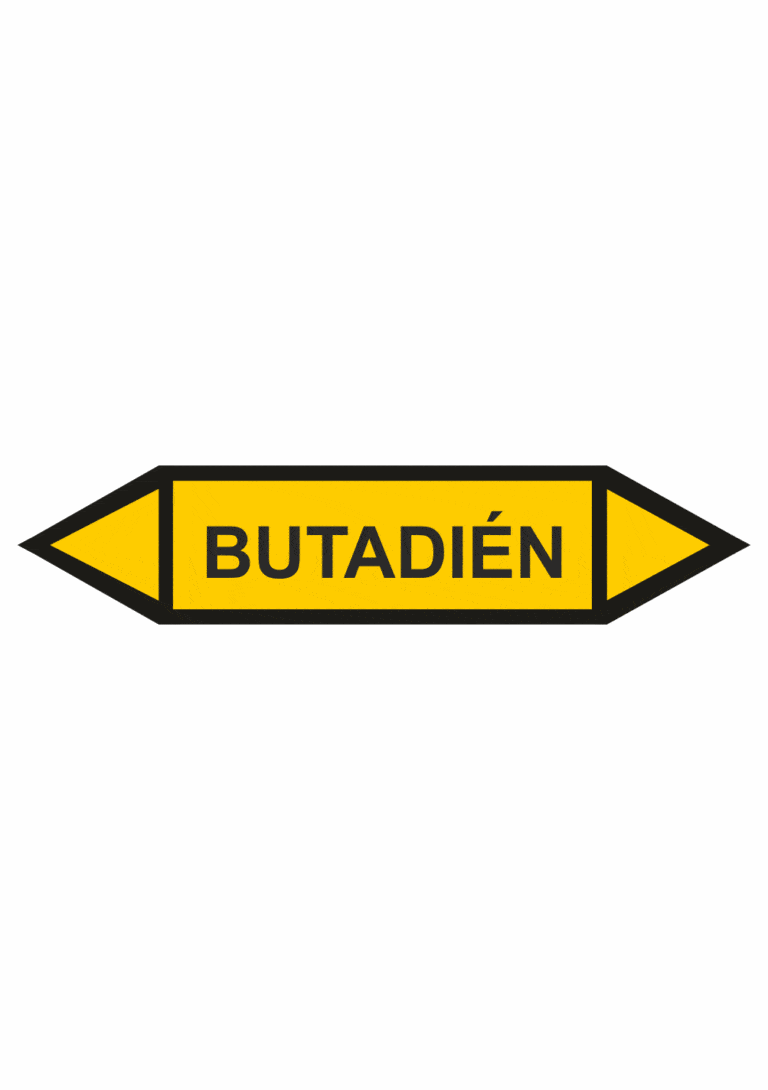 Značenie potrubí - Obojsmerné šípky bez symbolu: Butadién
