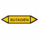 Značenie potrubí - Obojsmerné šípky bez symbolu: Butadién