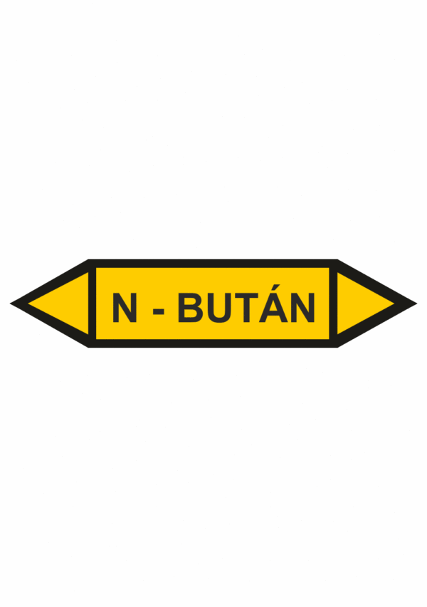 Značenie potrubí - Obojsmerné šípky bez symbolu: N - Bután