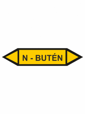 Značenie potrubí - Obojsmerné šípky bez symbolu: N - Butén