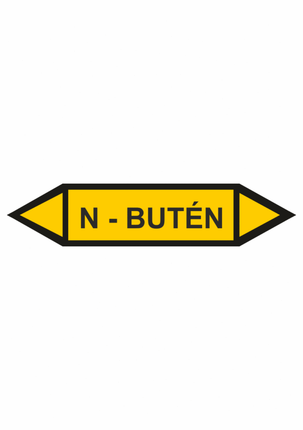 Značenie potrubí - Obojsmerné šípky bez symbolu: N - Butén