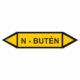 Značenie potrubí - Obojsmerné šípky bez symbolu: N - Butén