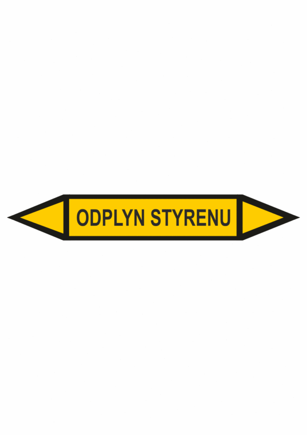 Značenie potrubí - Obojsmerné šípky bez symbolu: Odplyn styrenu