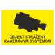 Značenie budov a priestorov - Ochrana a stráženia: Objekt strážený amerovým systémom + symbol kamery (Žltý podklad)