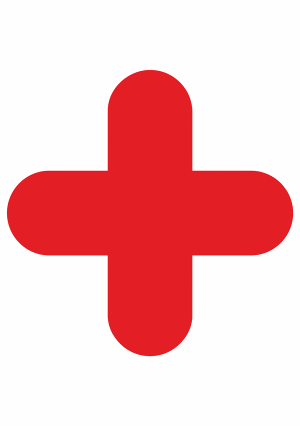 Značenie budov a priestorov - Miesta pre palety: Červený kříž