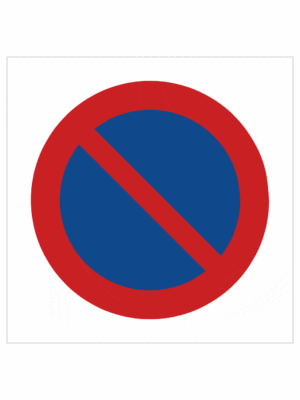 Dopravní značenie - Plastové dopravné značky: Zákaz statia