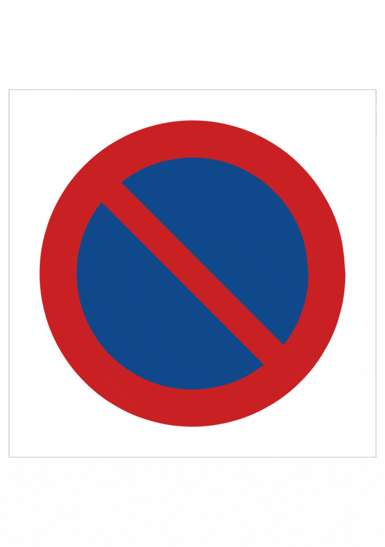 Dopravní značenie - Plastové dopravné značky: Zákaz statia