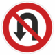 Dopravní značenie - Plastové dopravné značky: Zákaz otačania