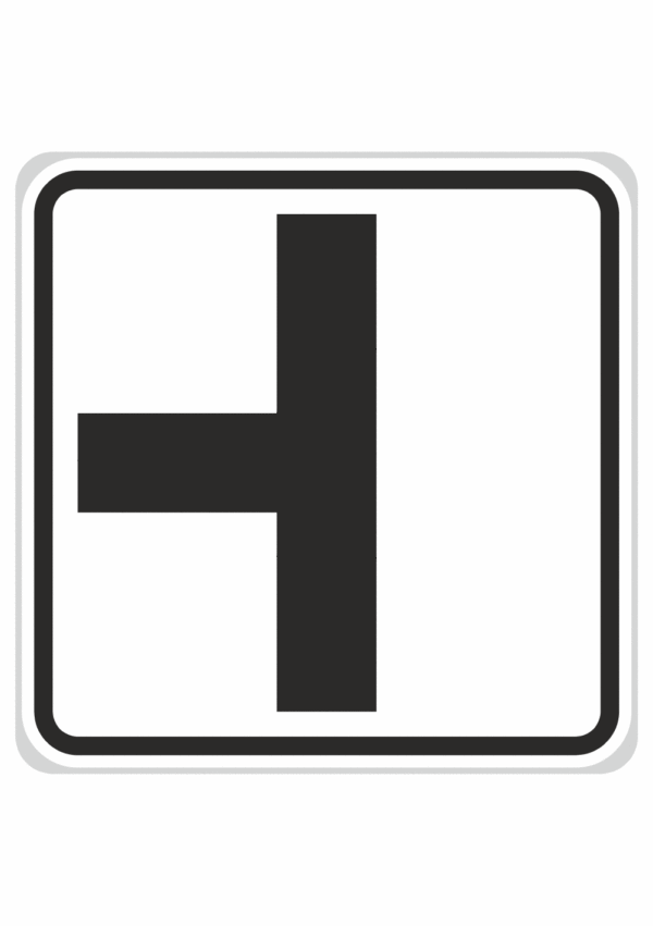 Plechové dopravné značky - Dodatkové tabuľky: Tvar krížovatky