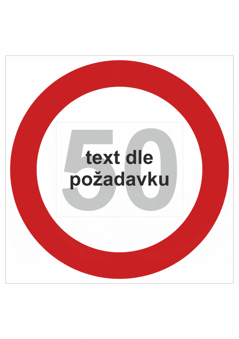Dopravní značenie - Plastové dopravné značky: Maximálna povolená rýchlosť