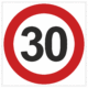 Dopravní značenie - Plastové dopravné značky: Maximálna povolená rýchlosť 30 km/h