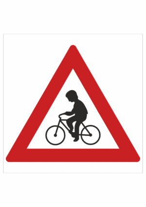 Dopravní značenie - Plastové dopravné značky: Pozor bicykel