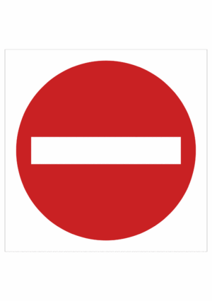 Dopravní značenie - Plastové dopravné značky: Zákaz vjazdu v tomto smeru