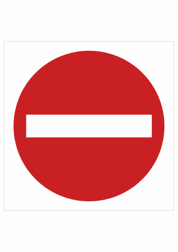 Dopravní značenie - Plastové dopravné značky: Zákaz vjazdu v tomto smeru