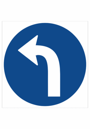 Dopravní značenie - Plastové dopravné značky: Prikázaný smer vľavo