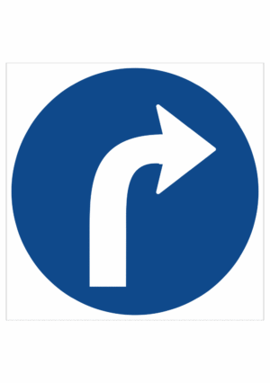 Dopravní značenie - Plastové dopravné značky: Prikázaný smer vpravo