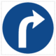 Dopravní značenie - Plastové dopravné značky: Prikázaný smer vpravo