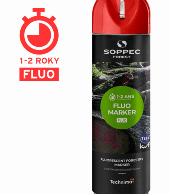 Značkovacie spreje a príslušenstvo - Lesnícké spreje: Fluo Marker červený