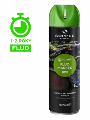 Značkovacie spreje a príslušenstvo - Lesnícké spreje: Fluo Marker zelený