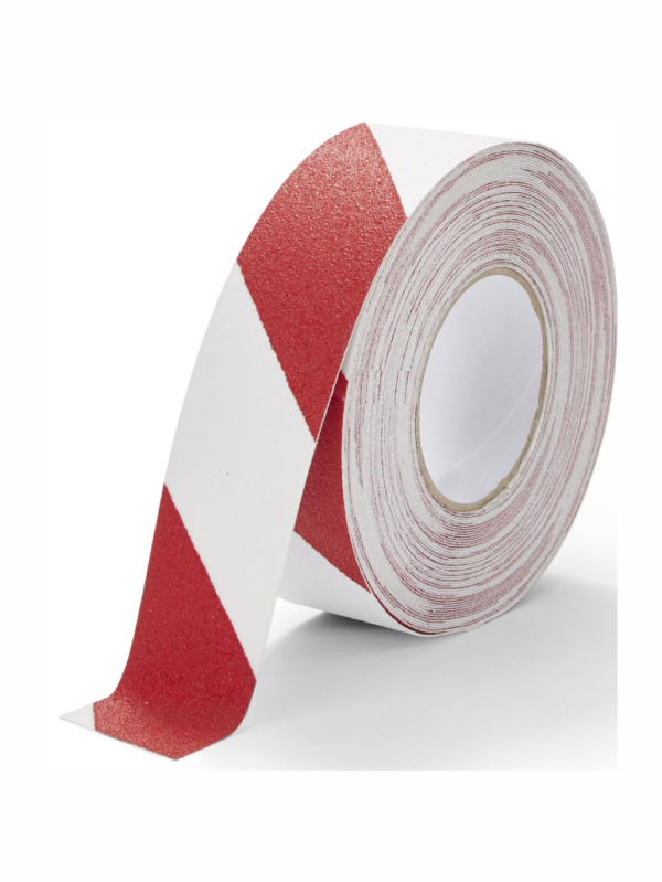 Protišmykové značenie - Abazivné pásky: Pás červenobielý