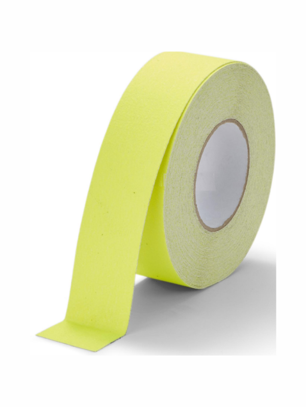 Protišmykové značenie - Abazivné pásky: Pás fluorescenčný žltý