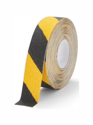 Protišmykové značenie - Abazivné pásky: Hrubozrnná páska žltočierná