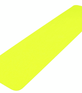 Protišmykové značenie - Abazivné pásky: Obdĺžník fluorescenčný žltý