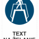 Bezpečnostné značky príkazové - Text na želanie: Použi nadchod
