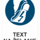 Bezpečnostné značky príkazové - Text na želanie: Antistatická obuv