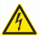 Výstražná bezpečnostná značka - Symbol bez textu: Elektrické napätie