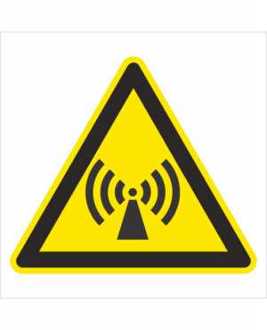 Výstražná bezpečnostná značka - Symbol bez textu: Neionizujúce žiarenie