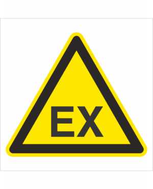 Výstražná bezpečnostá značka - Symbol bez textu: Pozor výbušné prostredie