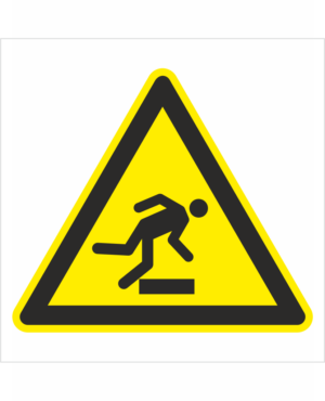 Výstražná bezpečnostná značka - Symbol bez textu: Nebezpečenstvo zakopnutia